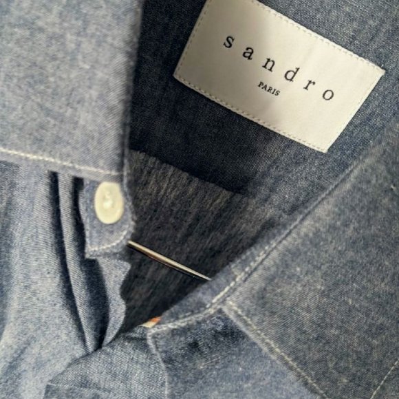 Sandro chambray selvedge shirt - Picture 4 of 4